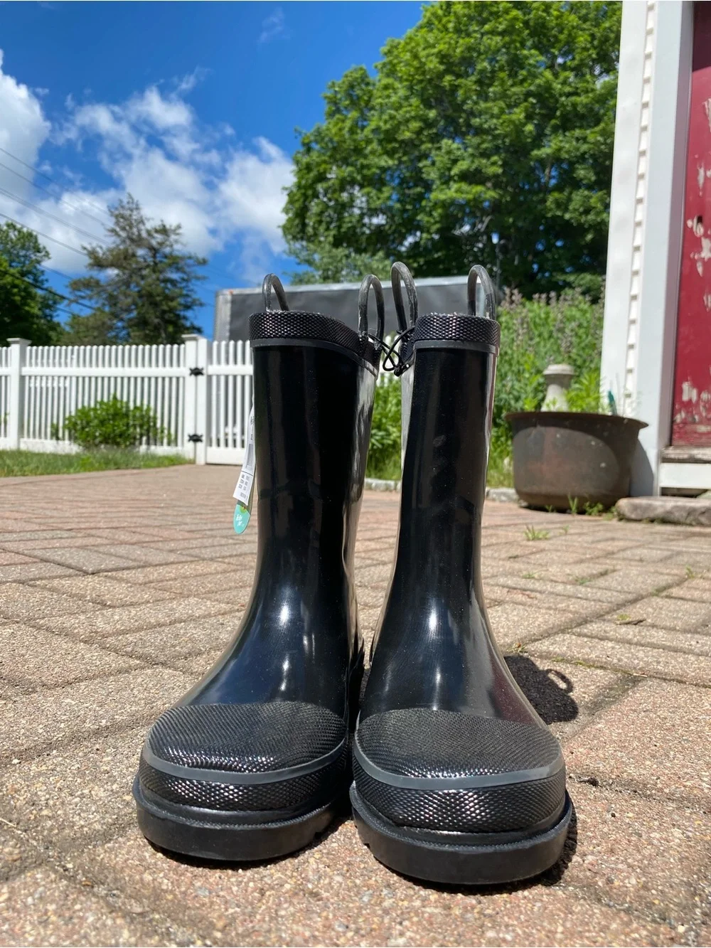 Black Glossy Western Chief (boys or girls) Kids Rain Boots